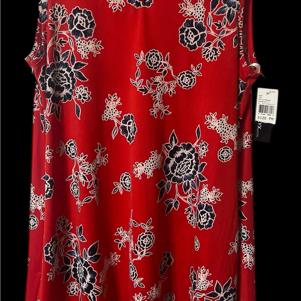 Alyx Red and Black Floral Tank Top